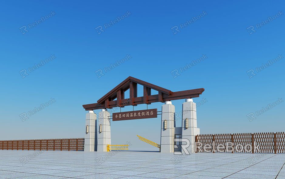 new chinese style gate model