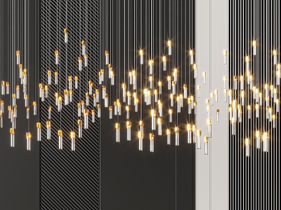 Chandelier Hotel Chandelier Lobby Chandelier 3d model