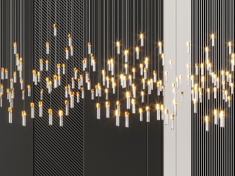 Chandelier Hotel Chandelier Lobby Chandelier 3d model