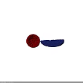 Red And Blue Curved Diamond Stitched Velvet Seat Cushions For Home Decor