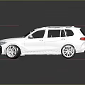White BMW SUV With Panoramic Sunroof Modern Design And Silver Wheels