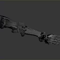 Industrial Mechanical Arm With Metallic Construction And Articulated Joints Design
