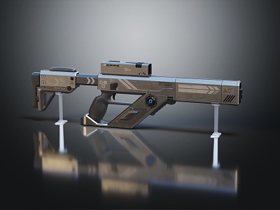 INDUSTRIAL LOFT sci-fi gun sci-fi rifle sci-fi gun 3d model