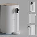 Modern White Instant Hot Water Dispenser with Digital Display and Water Tray Daily Electrical Appliance