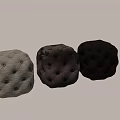 Tufted Velvet Square Ottomans In Multiple Colors For Living Room Decor