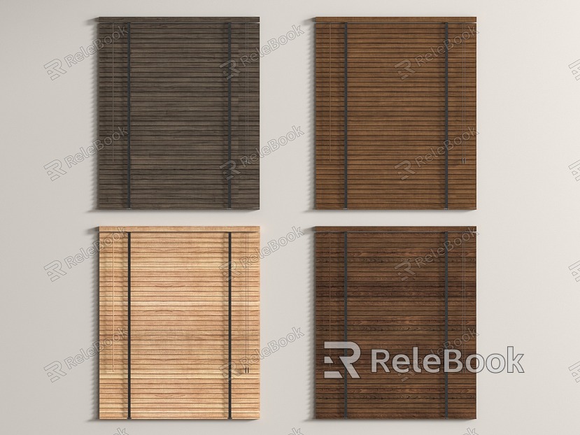 Modern venetian blinds venetian blinds combination aluminum alloy window screen roller blinds bamboo blinds curtain combination venetian blinds model