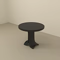 Modern Minimalist Side Table With Round Top And Unique Y Shaped Metal Base Design