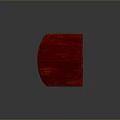Elegant Sharp Knives Displayed in Red Wooden Case With Red Velvet Lining