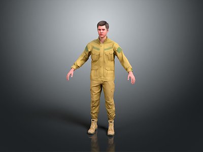 Military uniform Soldier Mercenary Male Soldier Male Detective Male Detective model