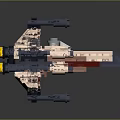 Modern fighter sci-fighter sci-fighter space fighter 3d model