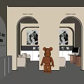 Bridal Shop With Light Colored Interior Sitting Areas Arched Doorways And Photography Studio Elements
