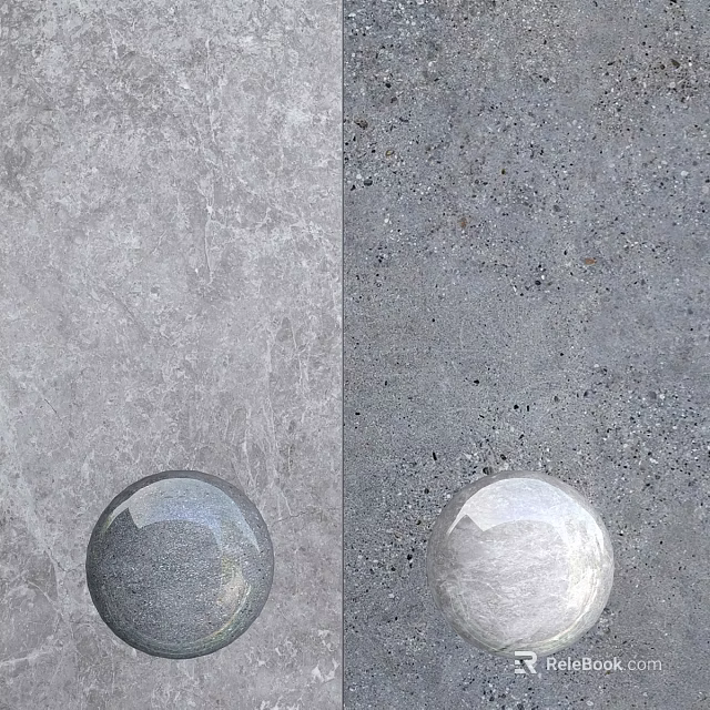 Building Components Showcasing Contrasting Textured Gray Surfaces And Spherical Elements 3d model