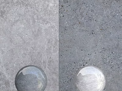 Building Components Showcasing Contrasting Textured Gray Surfaces And Spherical Elements 3d model