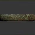 Ancient Bronze Bracelet With Rustic Green Patina And Engraved Inscriptions