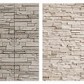 Modern wall stone wall rubble stone culture stone background wall 3d model