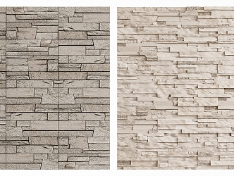 Modern wall stone wall rubble stone culture stone background wall 3d model