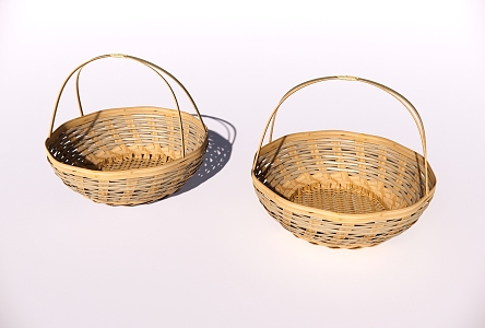 Weaving Basket Weaving Storage Basket Storage Basket Bamboo Basket Bamboo Basket Fruit Basket Bamboo Basket 3d model