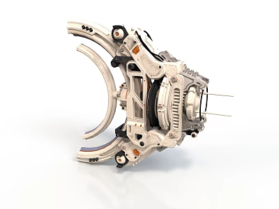 Advanced Mechanical Equipment With Metal Clamp Arm And Complex Structure Design 3d model