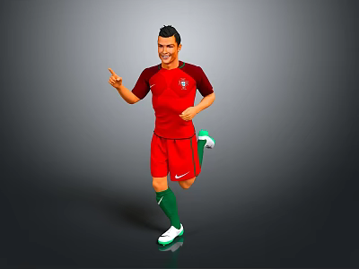 Soccer star star soccer player player sports star player sports player sports player figure 3d model