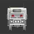 Gray Off Road Vehicle With Solar Panel Roof Rack And Red Interior