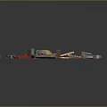 Other Various Items And Materials Such As Bricks Wood Pipes And Fabric Pieces