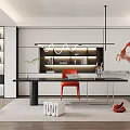 Modern Study Simple Study 3d model