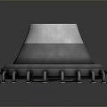 Shiny Stainless Steel Industrial Component With Circular Lid And Bolted Base Structure