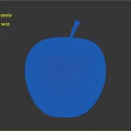 Ripe Red Apple With Fresh Juicy Flesh And Shiny Skin On Dark Background