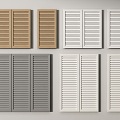 Modern shutter door shutter shutter cabinet door shutter door shutter panel 3d model