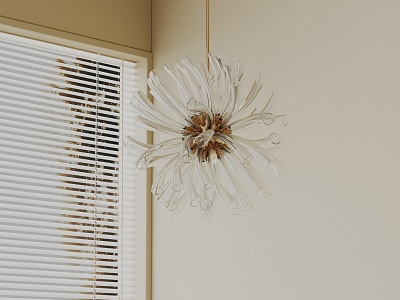 Modern chandelier 3d model