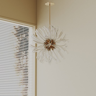 Modern chandelier 3d model