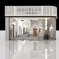 Modern Clothing Store With Window Display Mannequins And Stylish Outfits