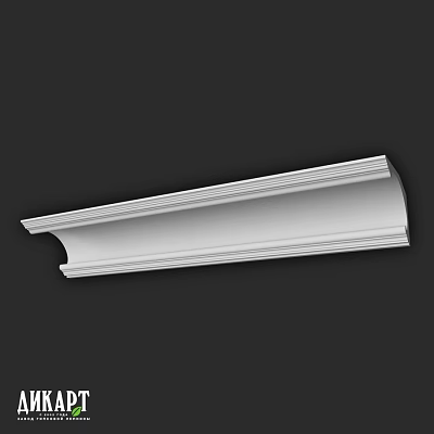White Decorative Molding With Layered Design For Interior Architectural Decoration 3d model