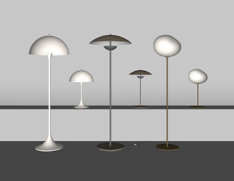 Modern lamp combination floor lamp table lamp combination 3d model