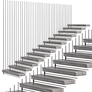 Modern Stairs 3d model