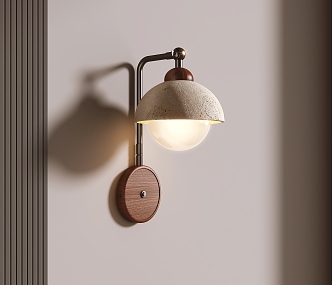 Quiet wind wall lamp 3d model