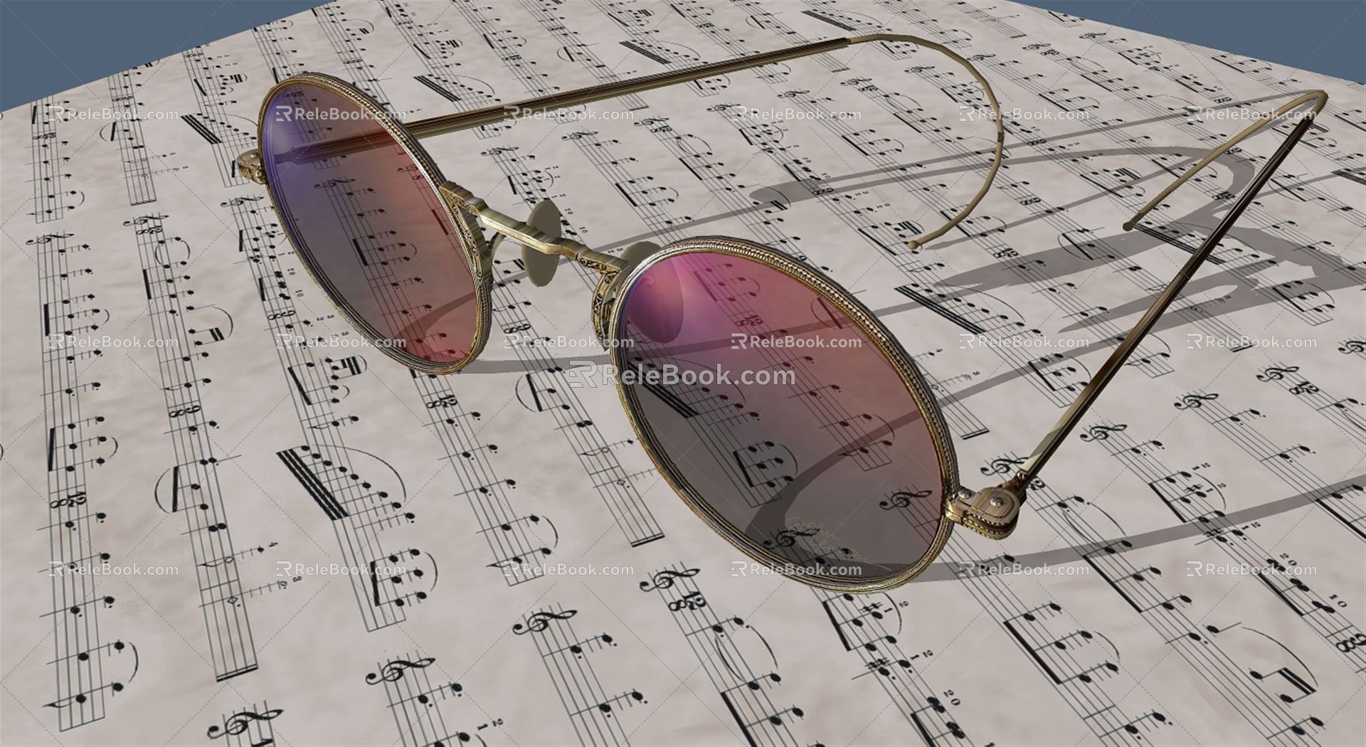 Modern Glasses 3d model