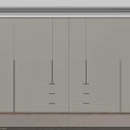 Modern White Wardrobe Interior Design with Sleek Cabinet Doors and Drawers