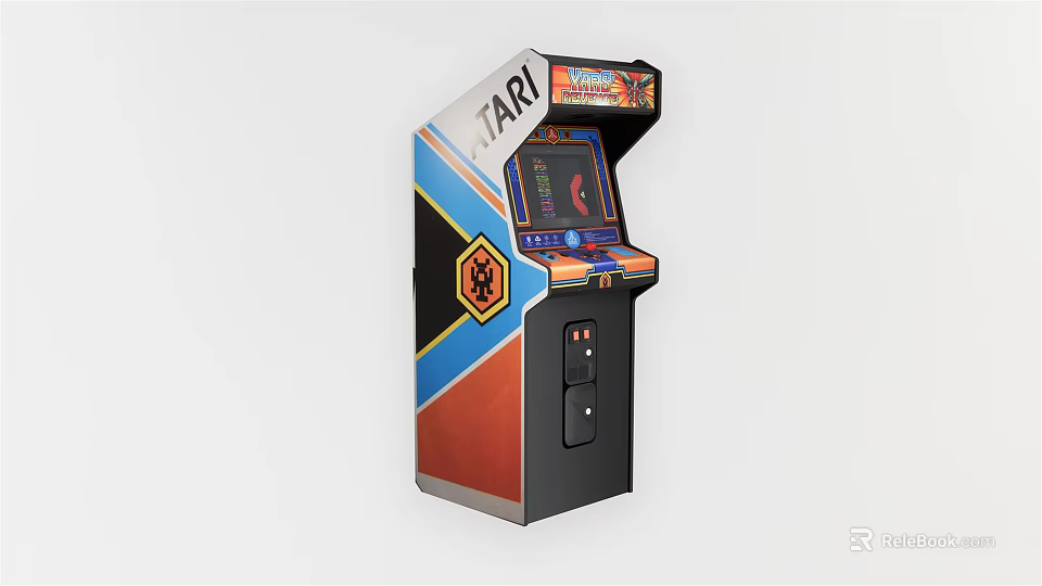 TARI Retro Arcade Machine As Entertainment Appliance With Colorful Design Classic Screen And Control Buttons 3d model 