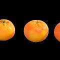 Fresh Ripe Oranges Arranged In A Straight Row On Black Background
