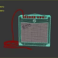 Silvertone Computer Speaker System With Black Design And Audio Cable For Desktop Audio Use