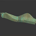 Modern Bench Creative Bench Creative Bench 3d model