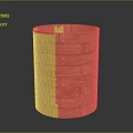 Wooden Cylindrical Storage Cabinet With Multi Layer Drawers For Home Organizing