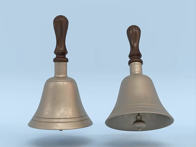 Modern bell hand rattle 3d model
