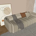 Modern Multiplayer Sofa 3d model