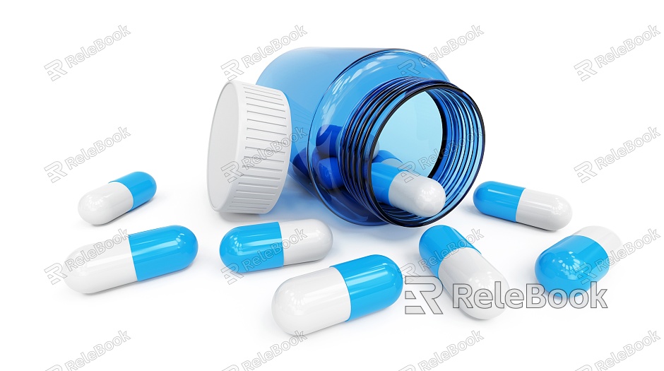 Modern Medicine Medical Drug Capsules model