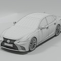 Lu sports car Lexus LS500 Primary Color Medium Quality 3d model