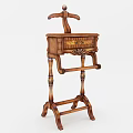 Elegant Classic Wooden Wardrobe With Carved Details Decorative Drawer And Sturdy Legs