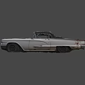 Vintage Rusted Classic Car Exterior With Convertible Top And Aged Details