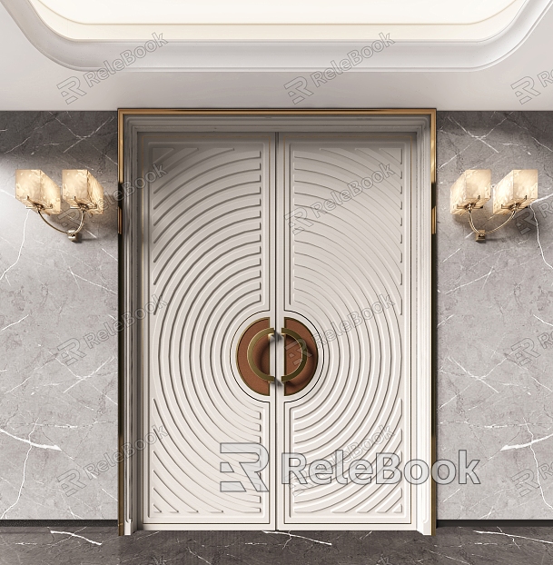 Entry door double door door door door door shape door model